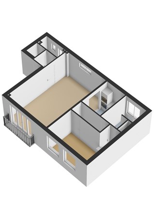 Floorplan - Zaanstraat 55, 1013 RW Amsterdam